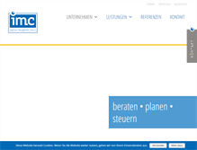 Tablet Screenshot of imc-management.de